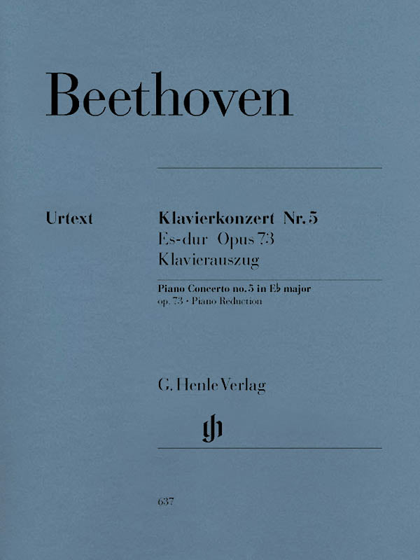 Product Cover for Concerto for Piano and Orchestra E Flat Major Op. 73, No. 5