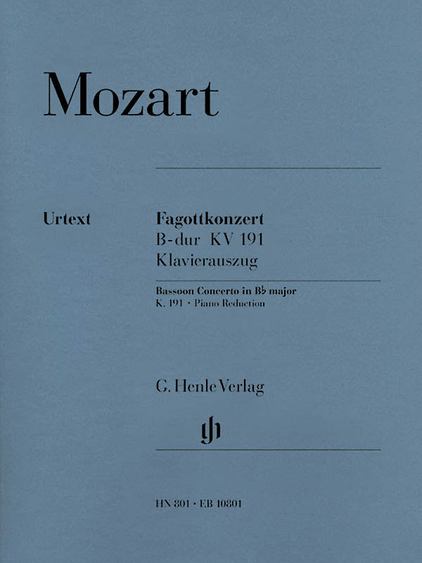 Product Cover for Bassoon Concerto in B-flat Major, K. 191