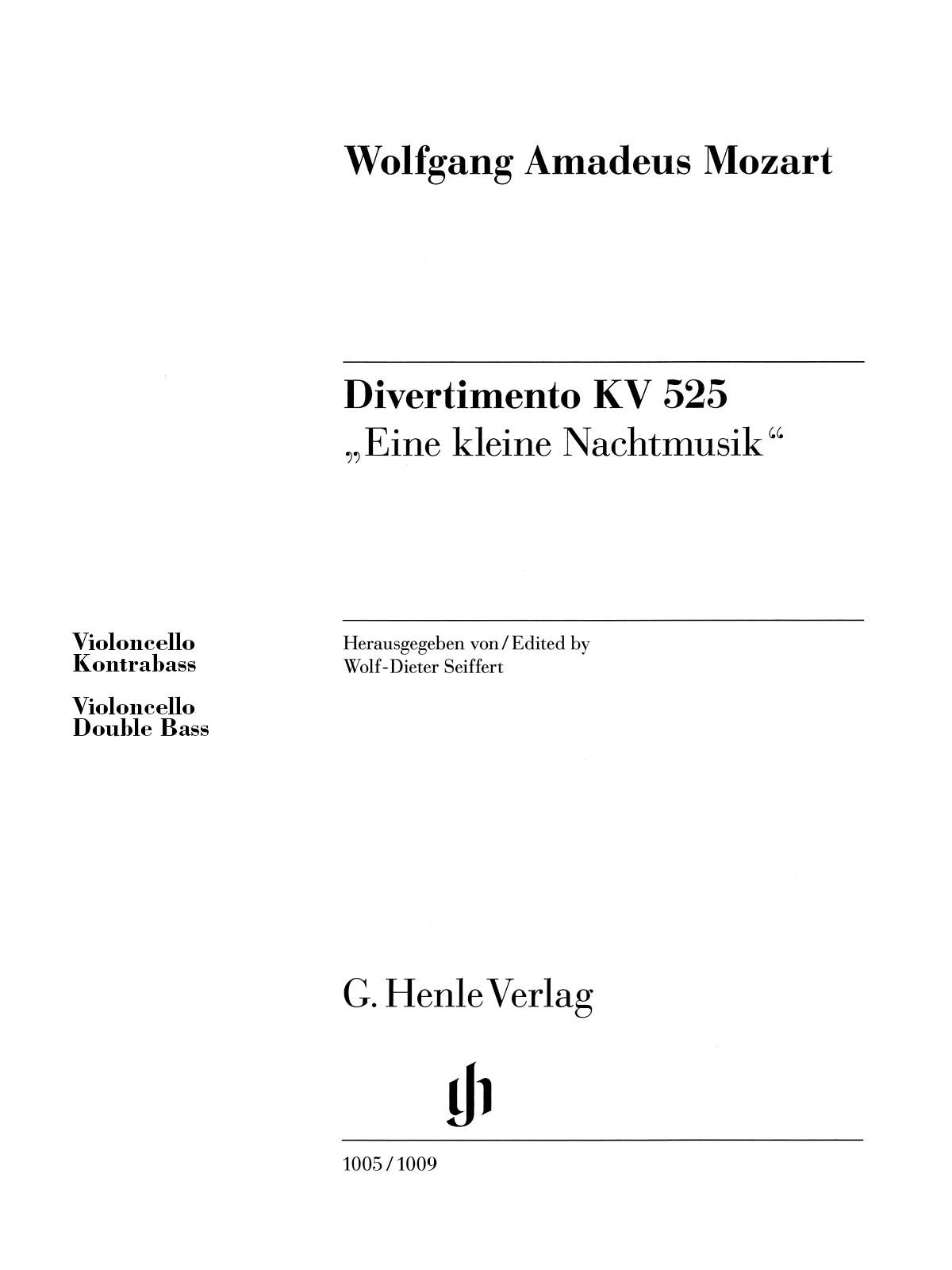 Product Cover for Divertimento K525 “Eine kleine Nachtmusik”