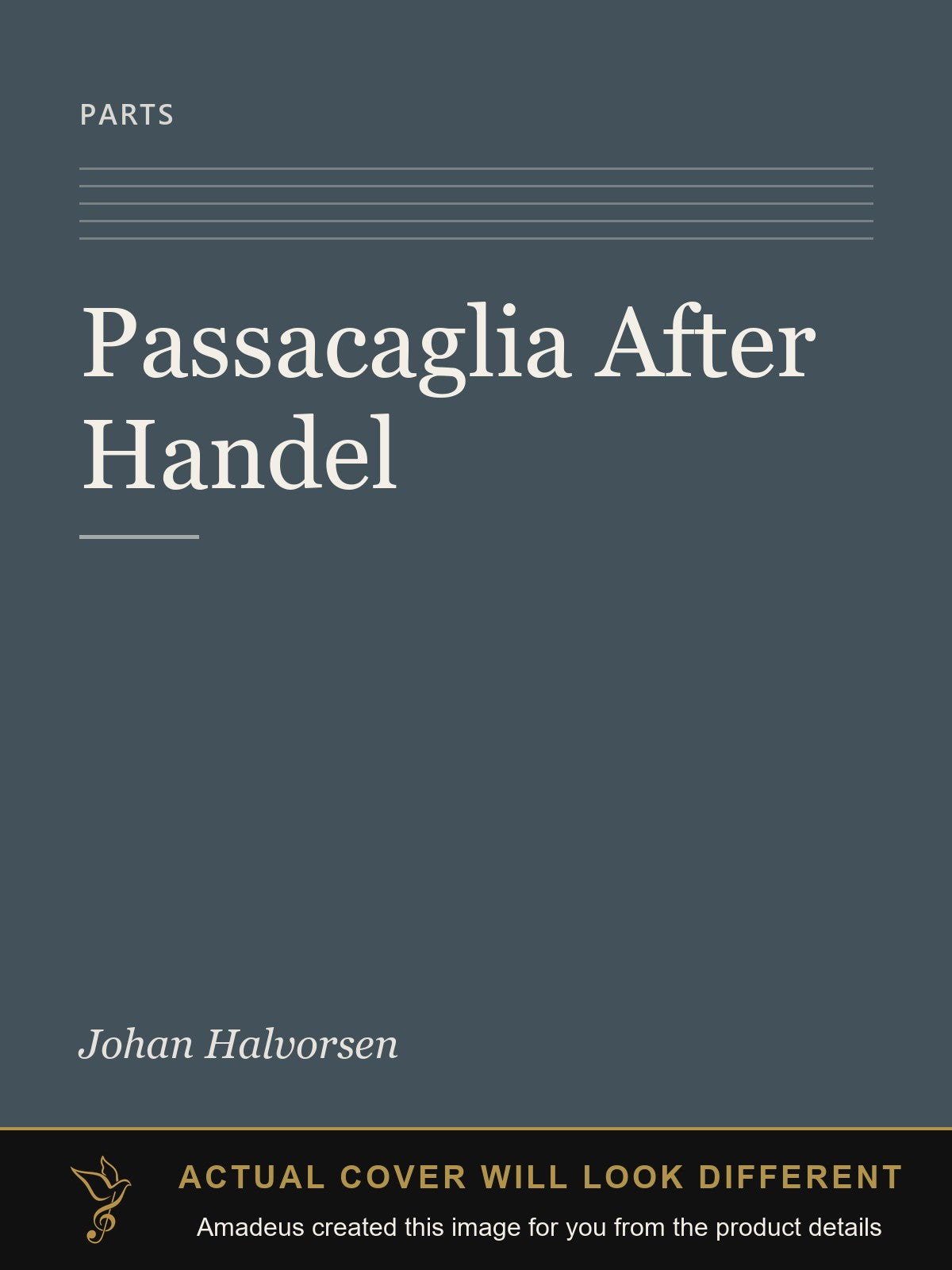 Passacaglia After Handel - Amadeus created this image from the product details; the actual cover will look different