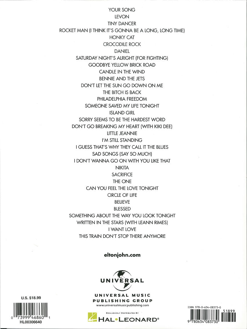 Elton John – Greatest Hits 1970-2002 - sample page 6