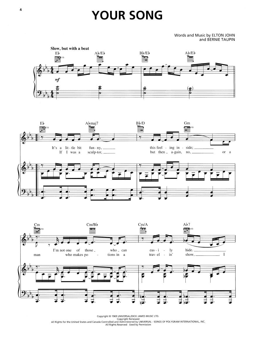 Elton John – Greatest Hits 1970-2002 - sample page 3