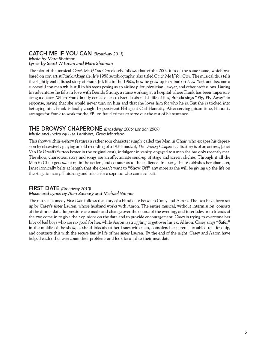 Contemporary Theatre Songs – Belter/Mezzo-Soprano - sample page 4