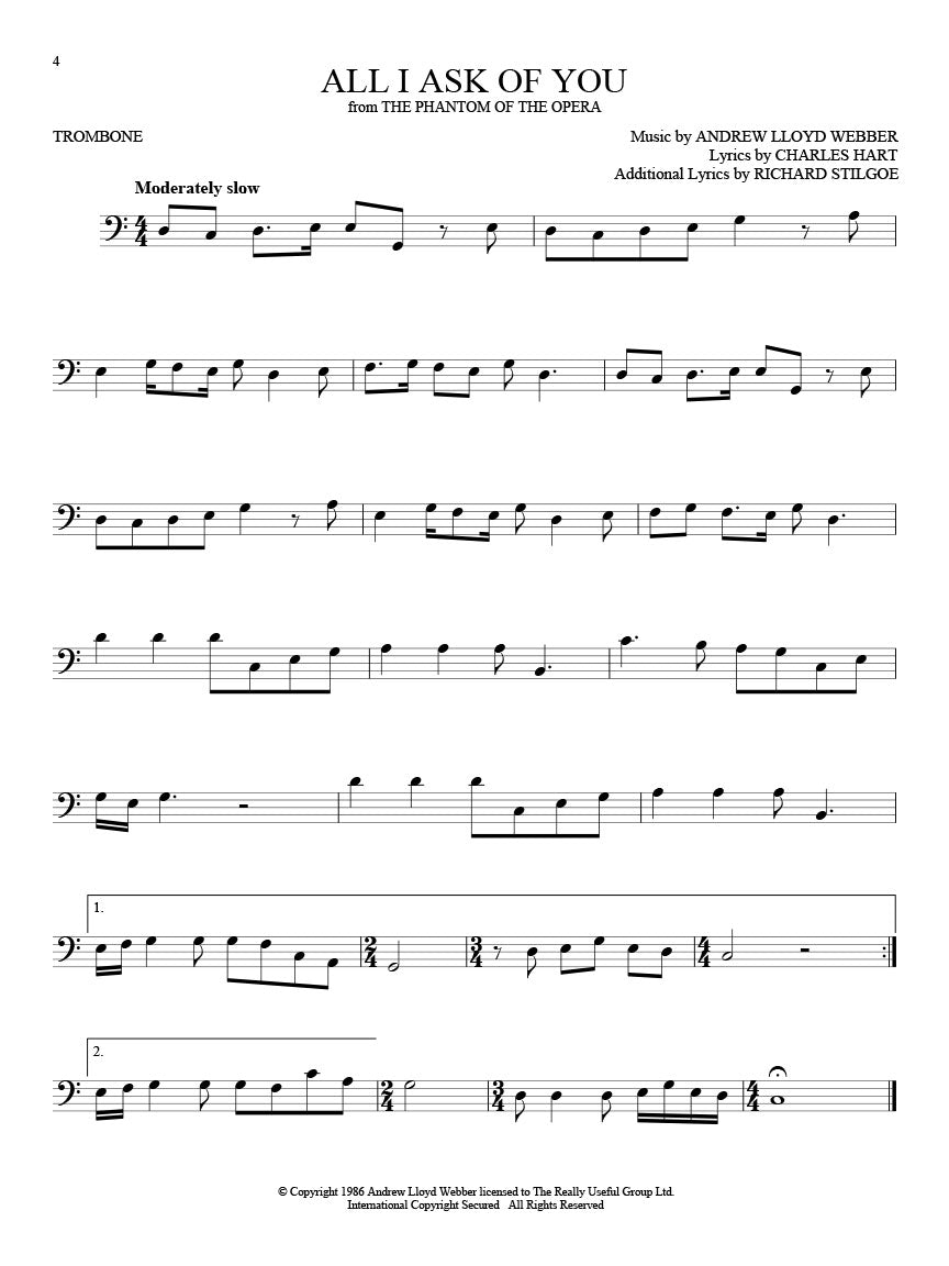 101 Broadway Songs for Trombone - sample page 4