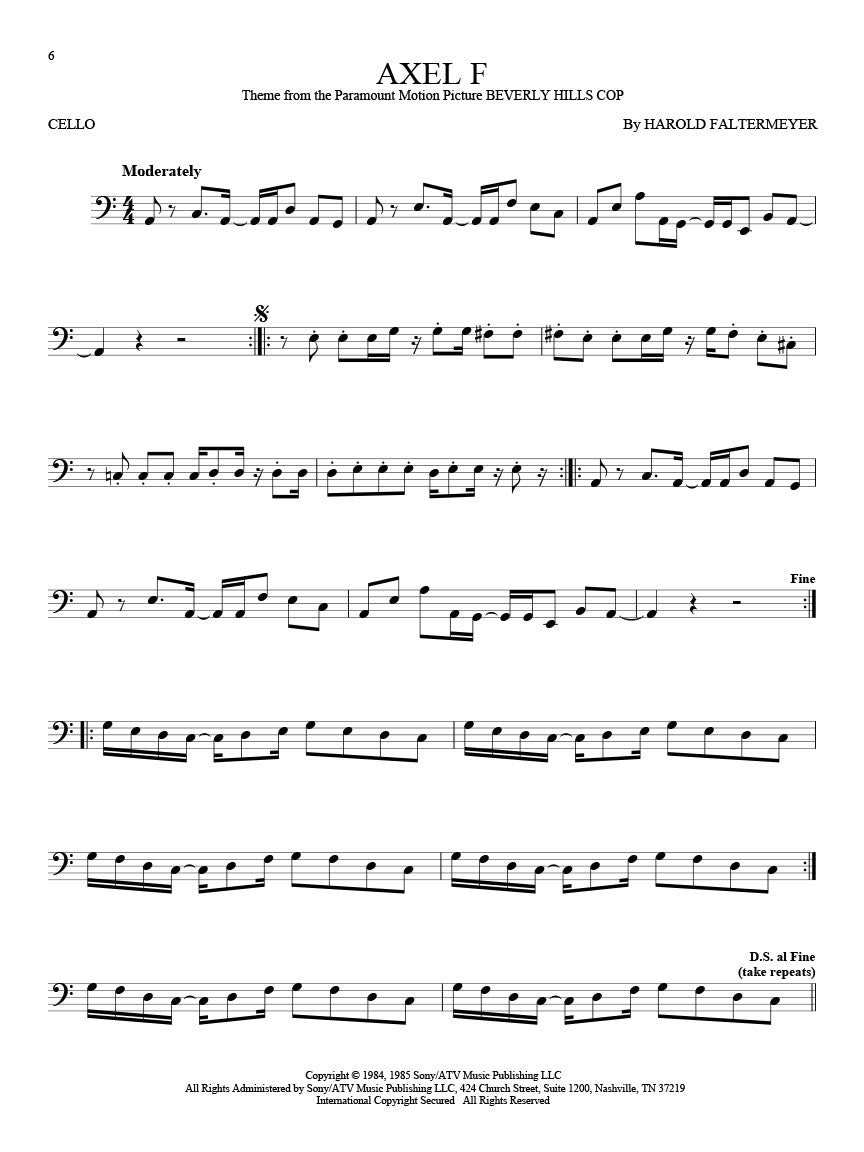 101 Movie Hits for Cello - sample page 5