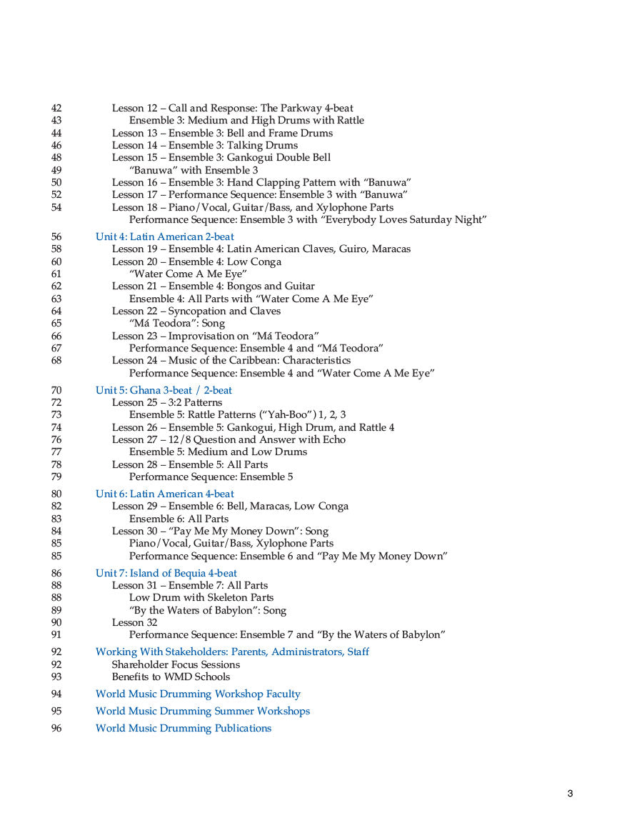 World Music Drumming: Teacher/DVD-ROM (20th Anniversary Edition) - sample page 3