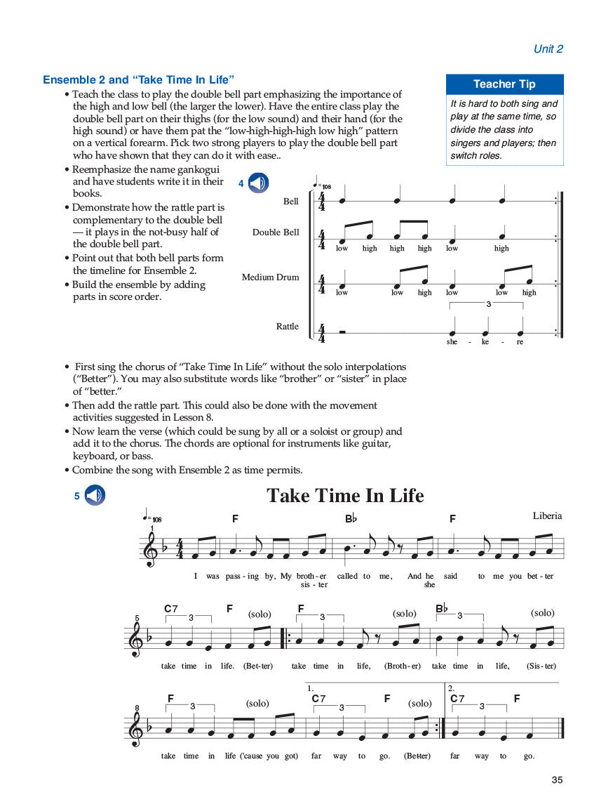 World Music Drumming: Teacher/DVD-ROM (20th Anniversary Edition) - sample page 8