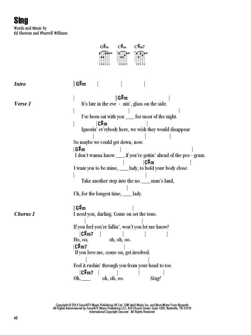 Ed Sheeran – Strum & Sing Guitar - sample page 4
