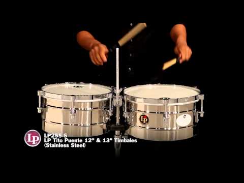 LP LP255-S 12“ and 13” Tito Puente Timbales - Stainless Steel - LP Promo Video