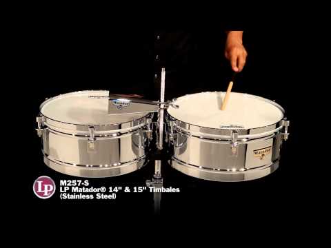 Matador M257 14“ and 15” Timbales - Chrome with Chrome Hardware - LP Promo Video