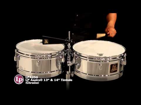 LP LPA256 13“ and 14” Aspire Timbales - Chrome with Chrome Hardware - LP Promo Video
