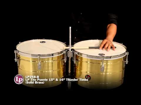 LP LP258-BZ 15“ and 16” Tito Puente Thunder Timbales - Bronze - LP Promo Video