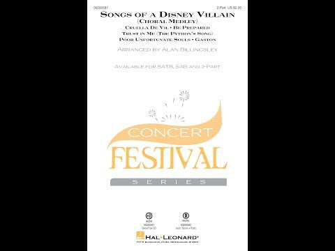 Songs of a Disney Villain (Choral Medley) - ScorePlay