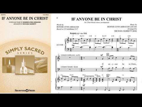 If Anyone Be In Christ - ScorePlay