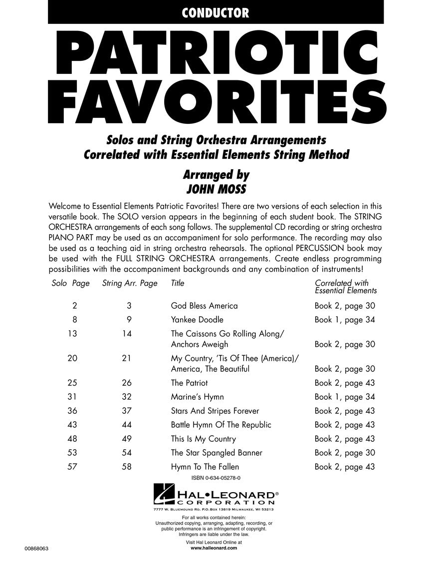 Patriotic Favorites for Strings - sample page 2