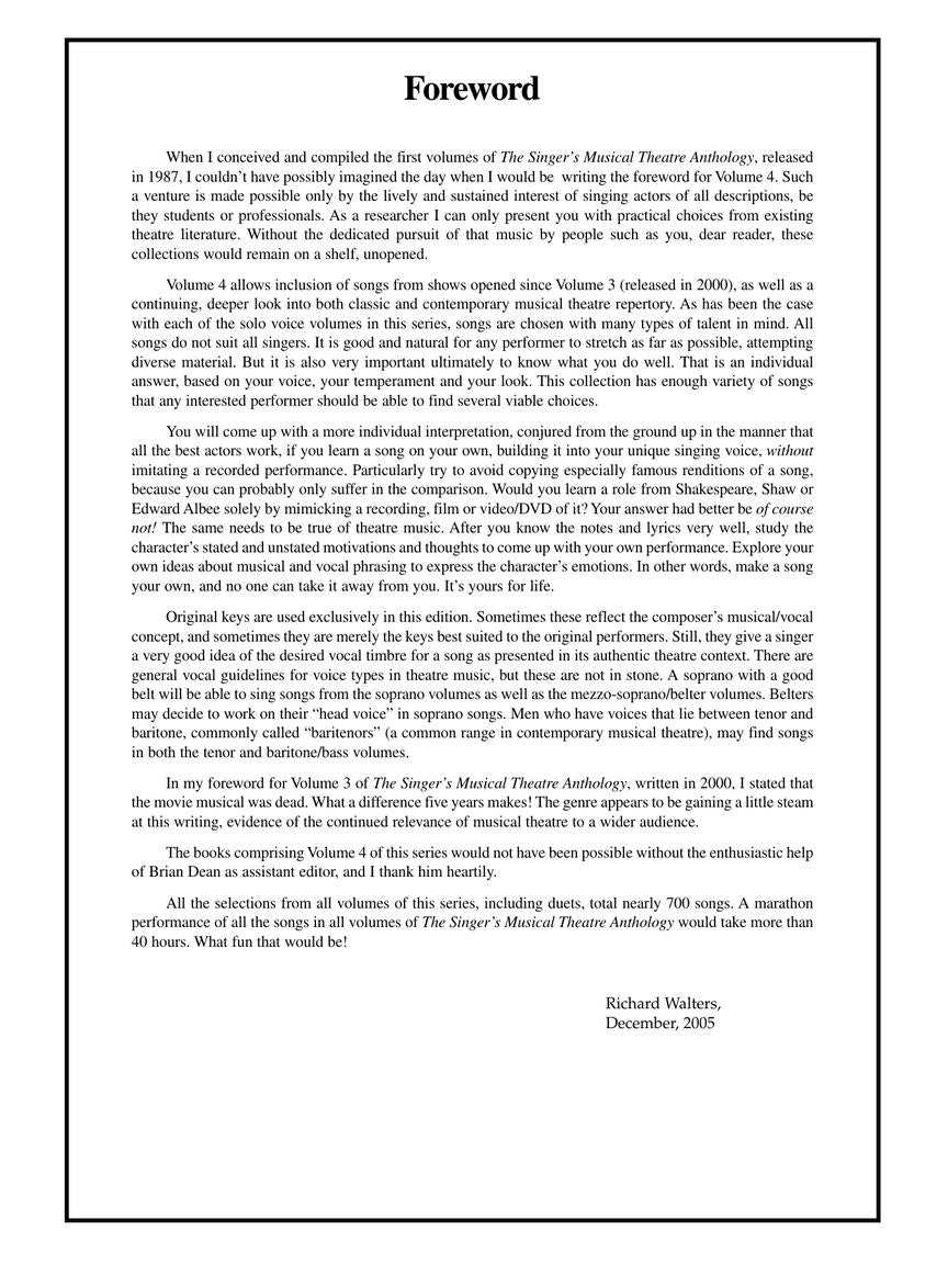 Singer's Musical Theatre Anthology – Volume 4 - sample page 2