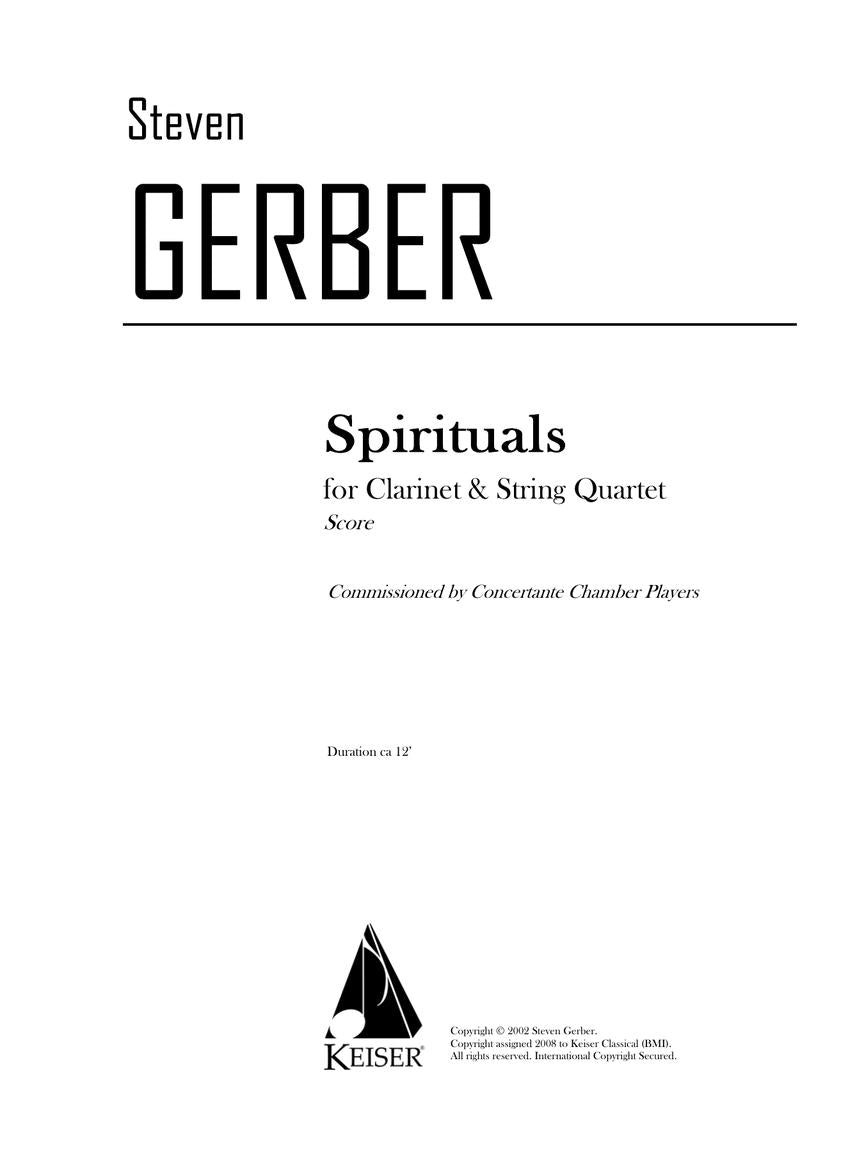 Spirituals for Clarinet and String Quartet - sample page 2