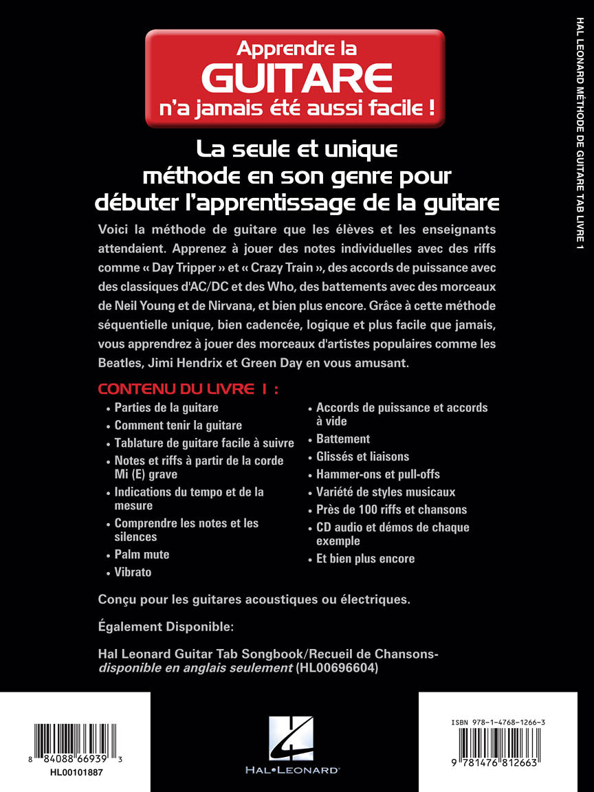 Hal Leonard Méthode de Guitare Tab - sample page 2