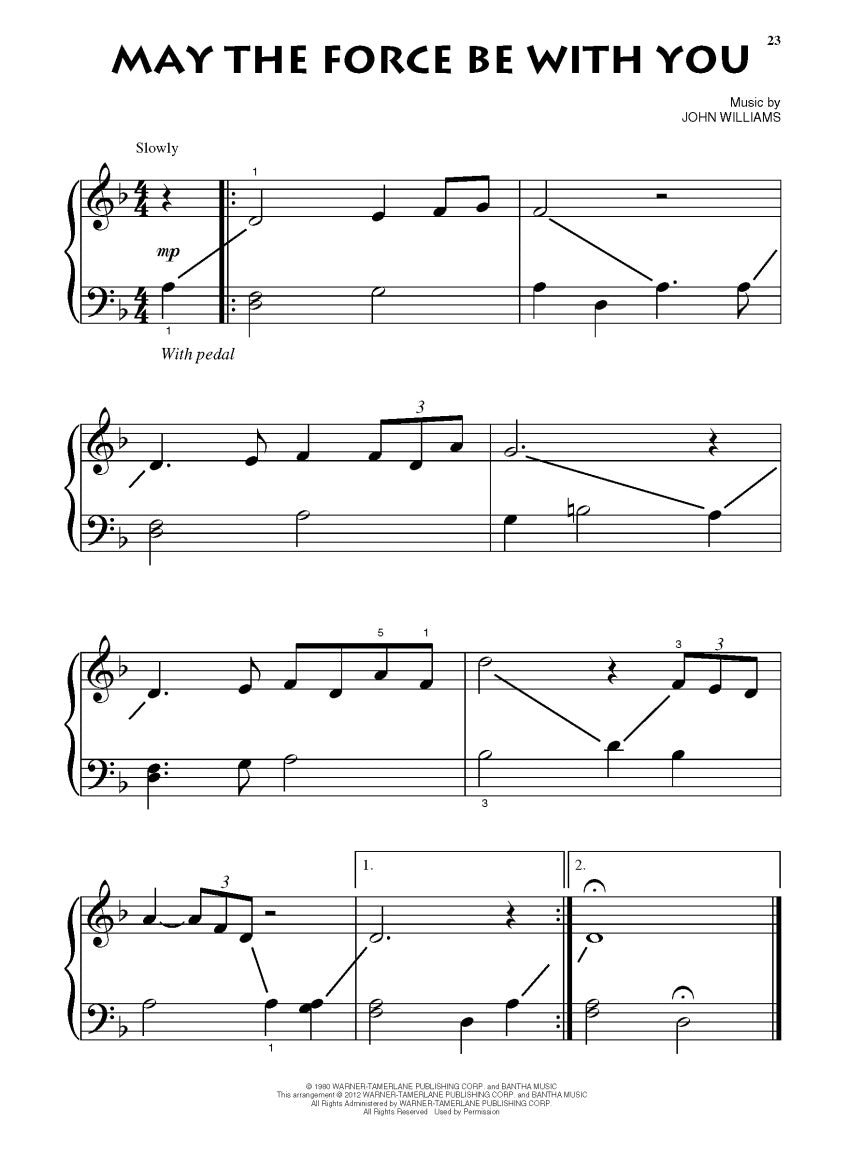 Star Wars for Beginning Piano Solo - sample page 5