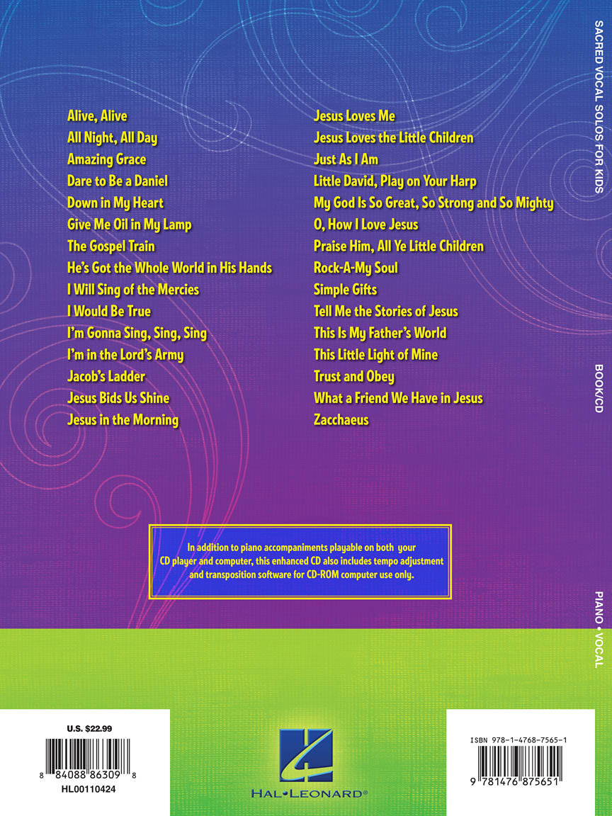 Sacred Vocal Solos for Kids - sample page 2
