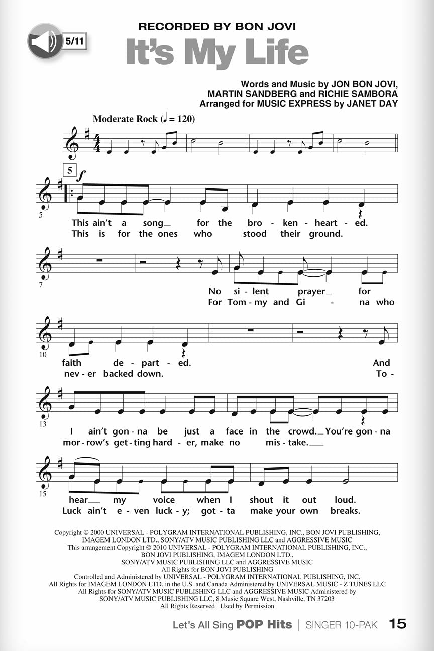 Let's All Sing Pop Hits - sample page 5