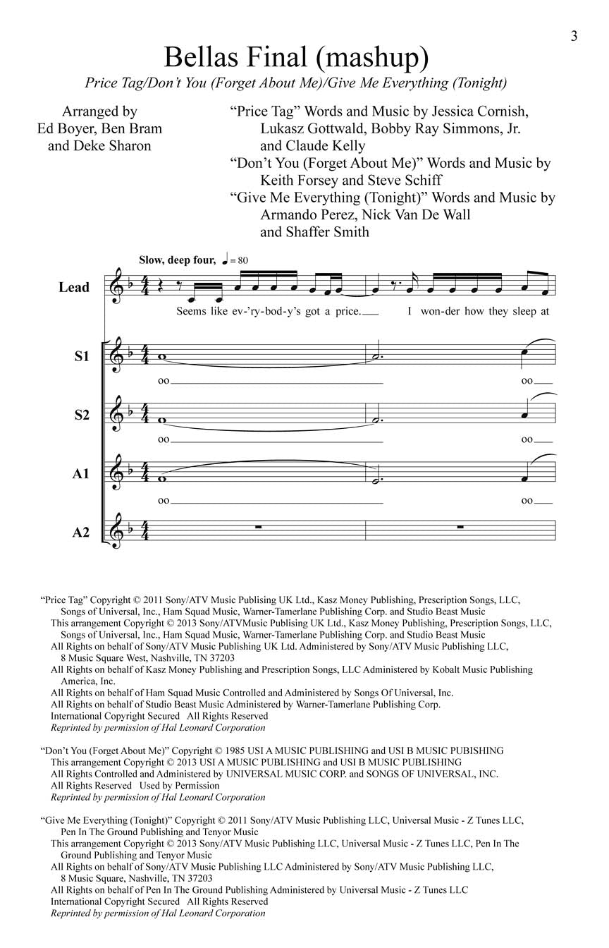 Bellas Finals - sample page 1