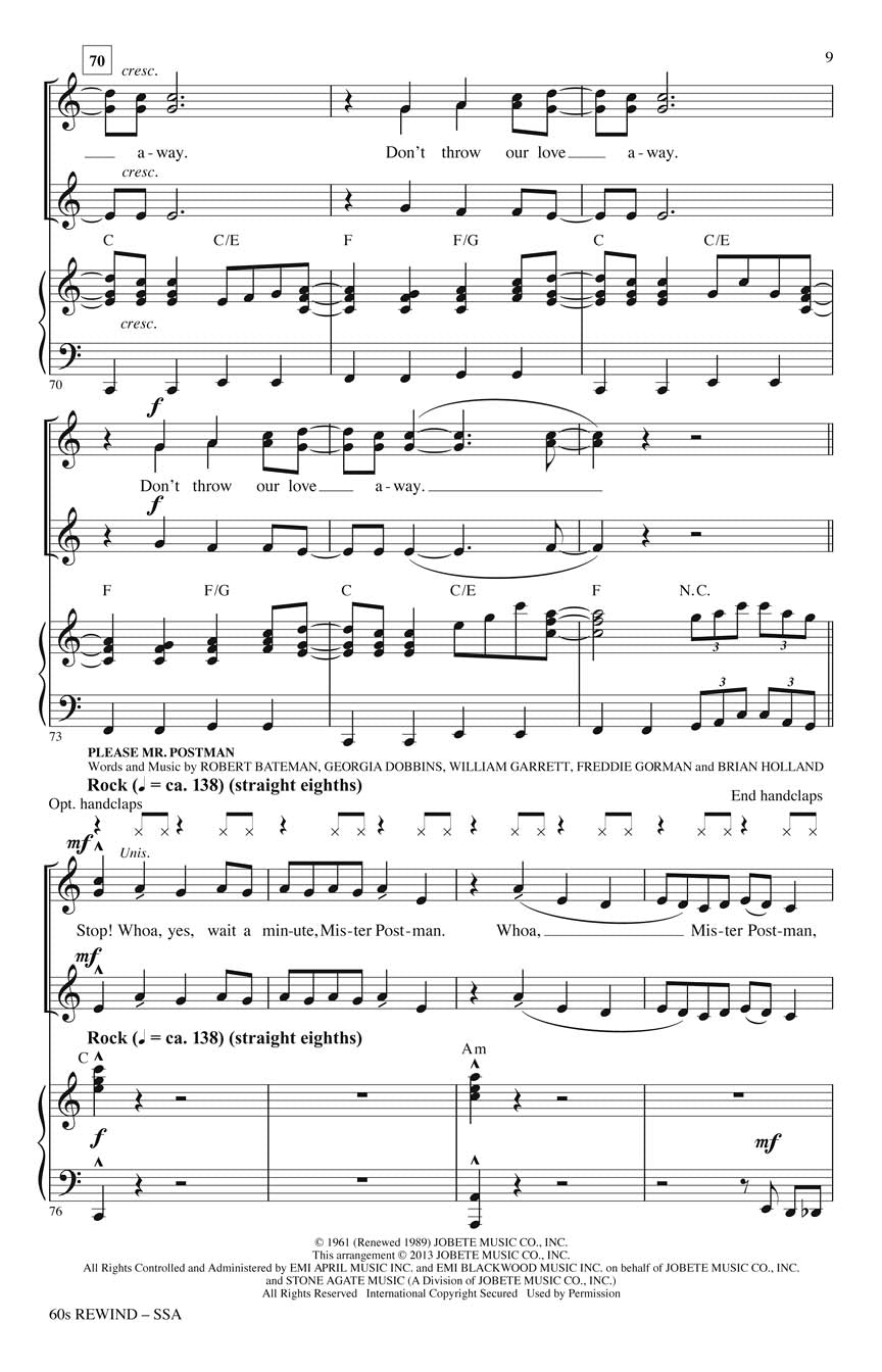 60s Rewind (Medley) - sample page 3