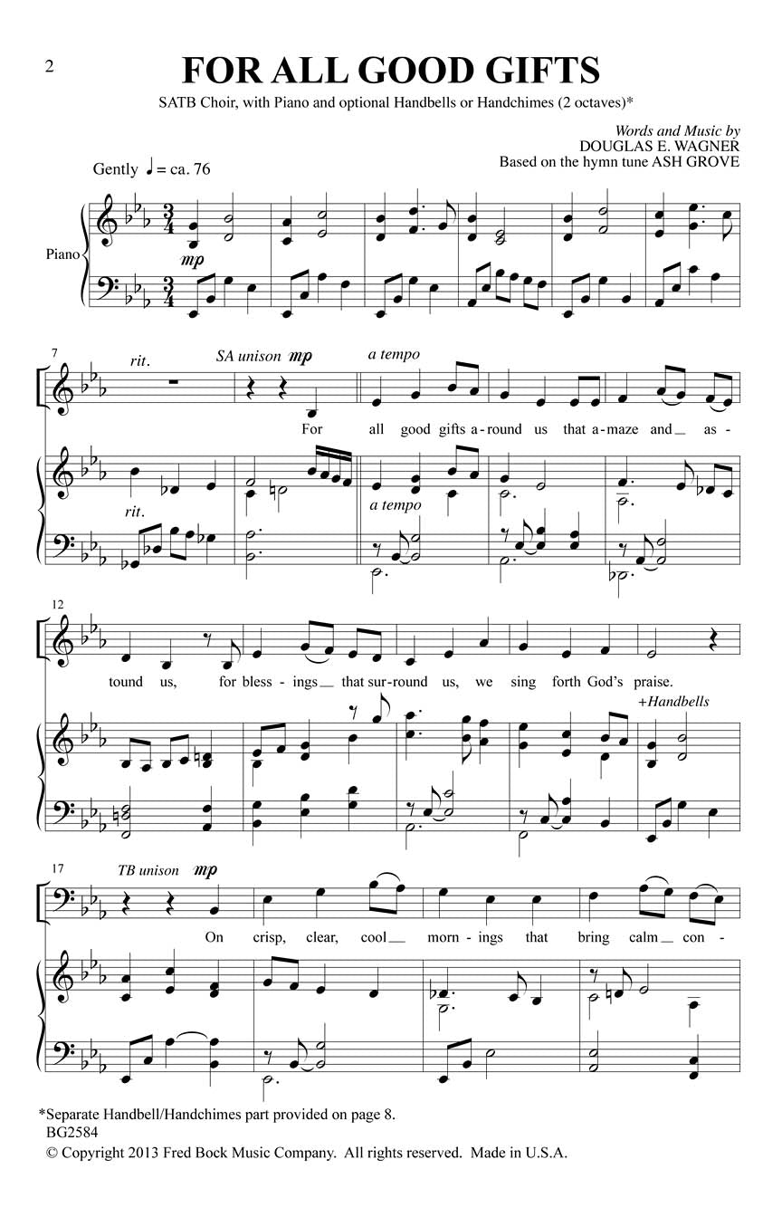 For All Good Gifts - sample page 1