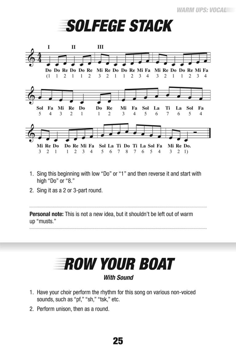 Quick Starts for Young Choirs - sample page 4