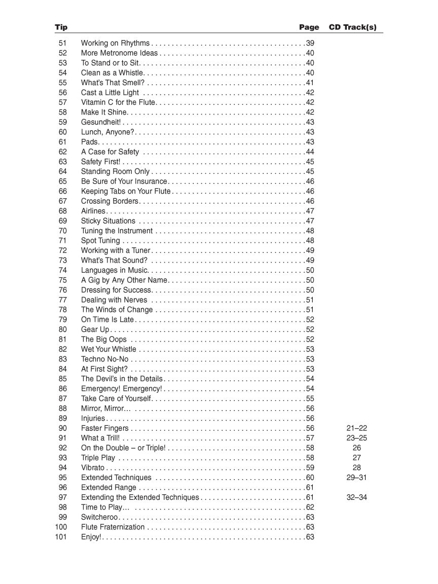 101 Flute Tips - sample page 3