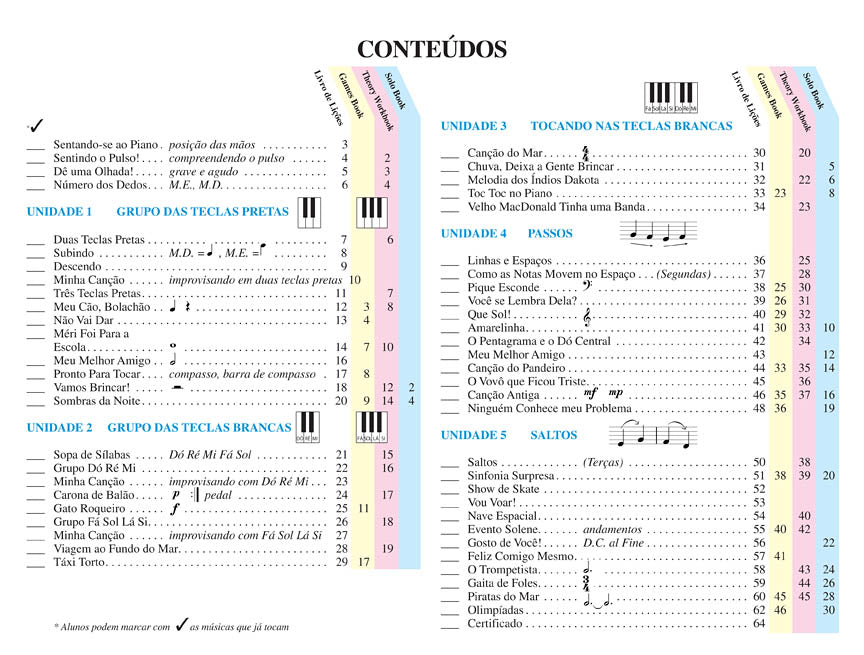 Piano Lessons, Book 1 – Portuguese Edition - sample page 2