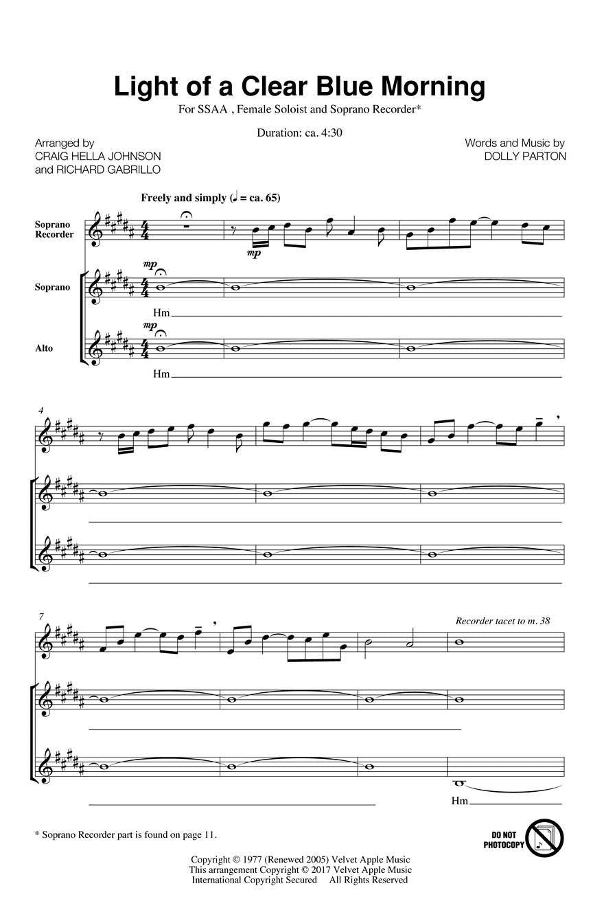 Light of a Clear Blue Morning - sample page 1