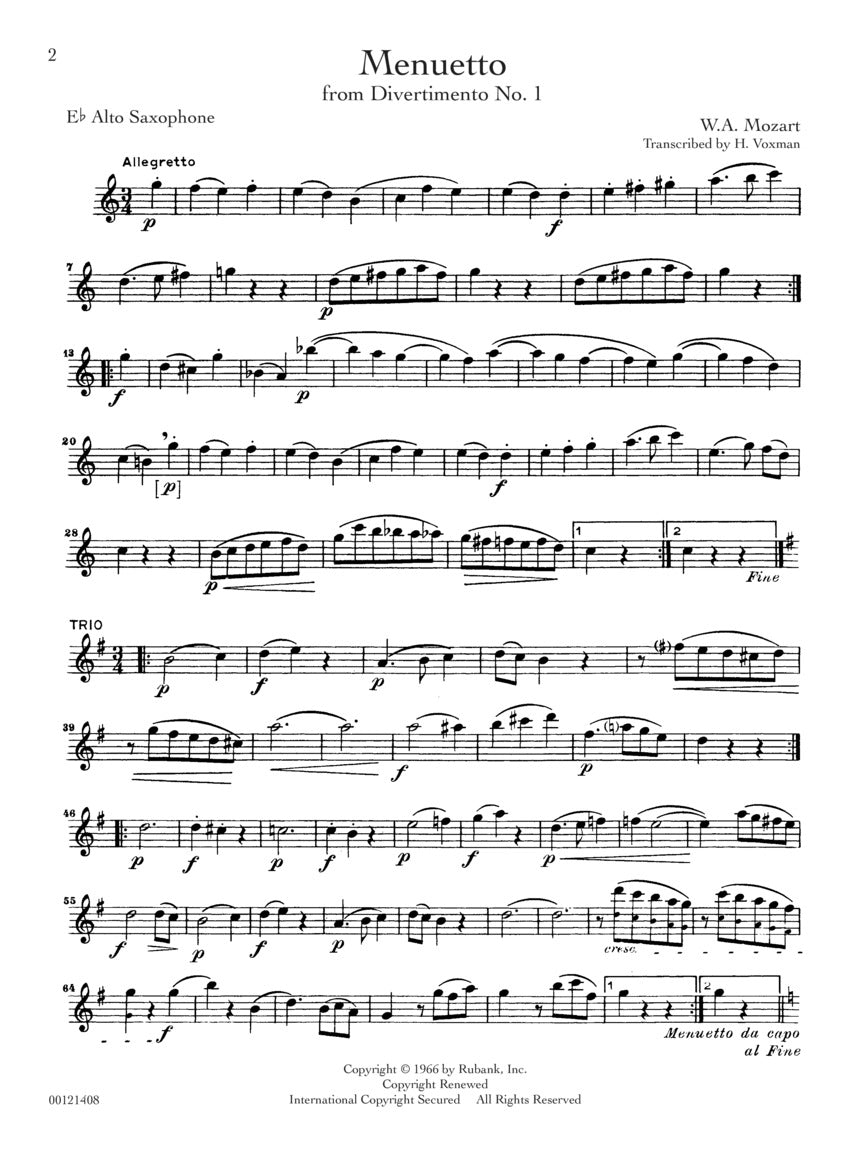 Rubank Treasures for Alto Saxophone - sample page 2