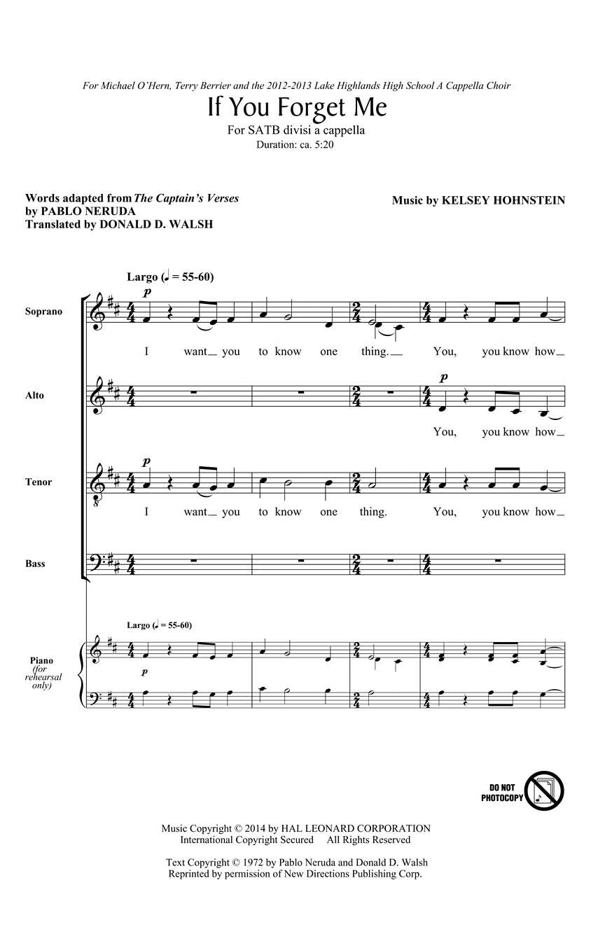 If You Forget Me - sample page 1