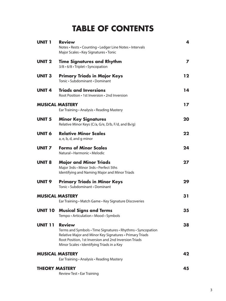 Essential Elements Piano Theory – Level 5 - sample page 2