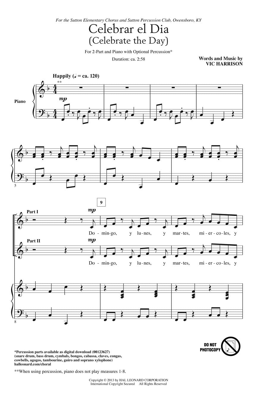 Celebrar el Dia - sample page 1