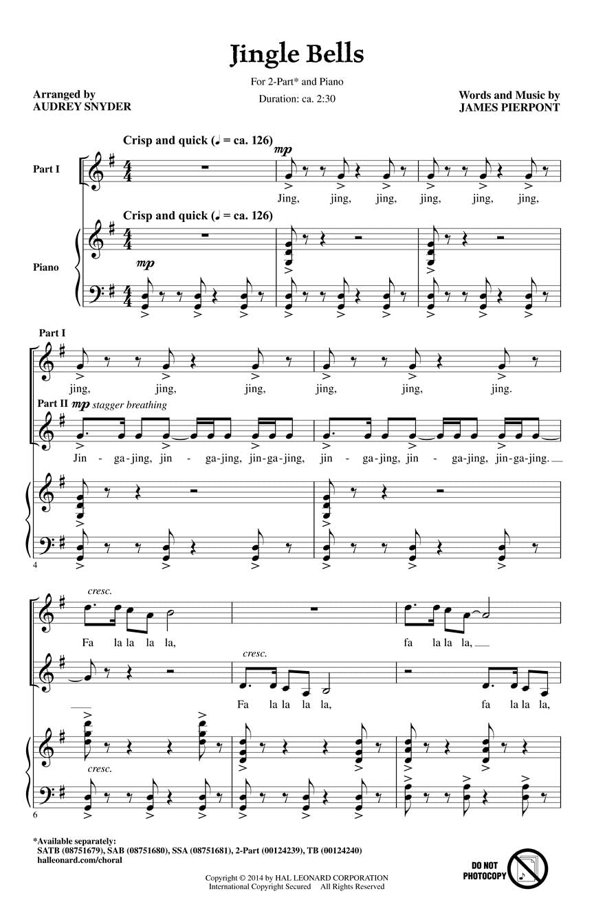 Jingle Bells - sample page 1