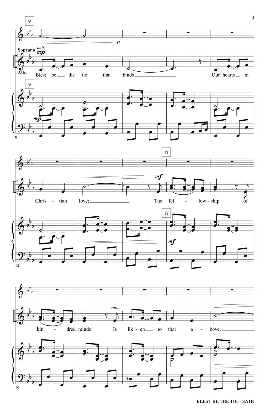 Blest Be the Tie - sample page 2