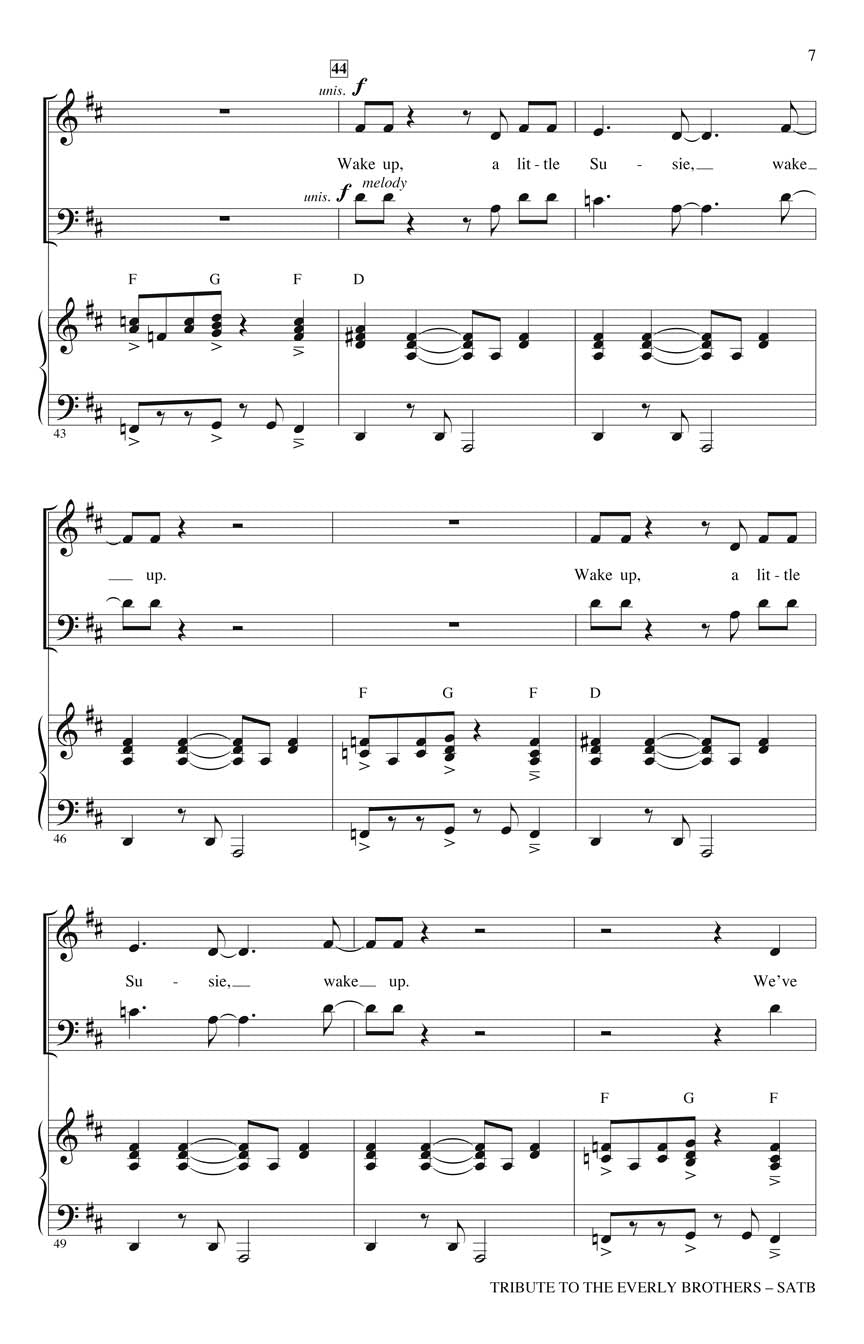 Tribute to the Everly Brothers - sample page 3