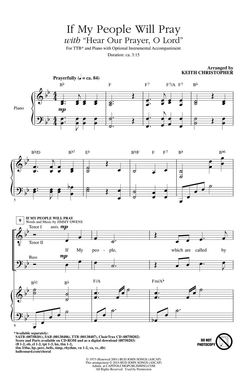 If My People Will Pray - sample page 1