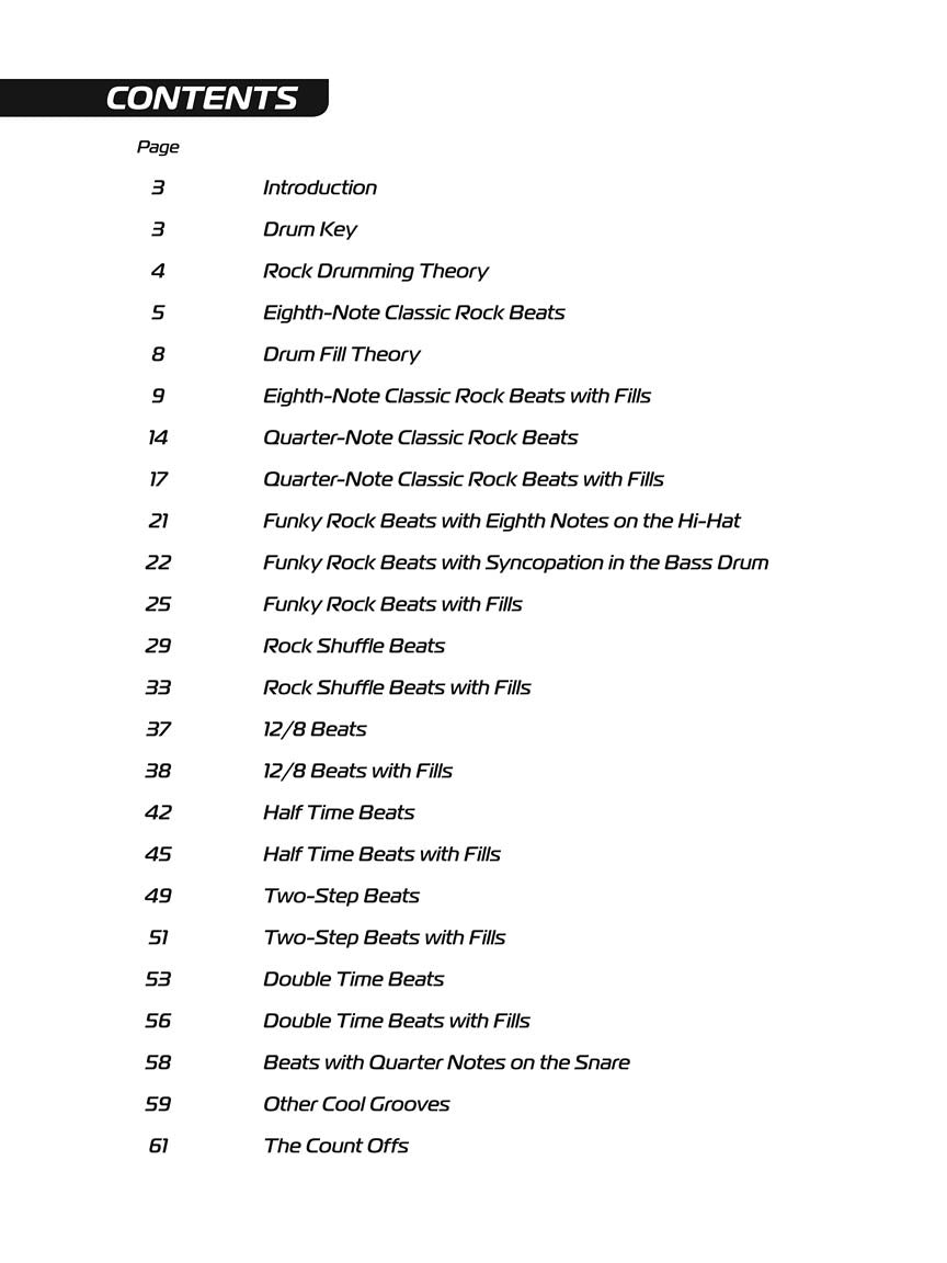 How to Play Rock Drums - sample page 2
