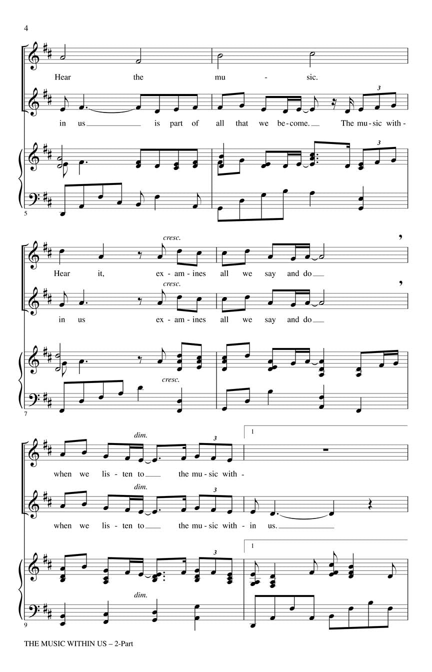 The Music Within Us - sample page 2