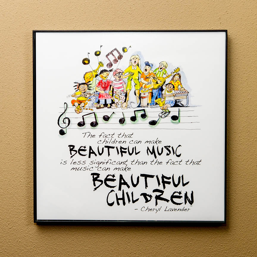 Beautiful Music, Beautiful Children Print - sample page 1