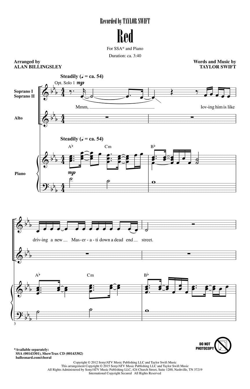 Red - sample page 1