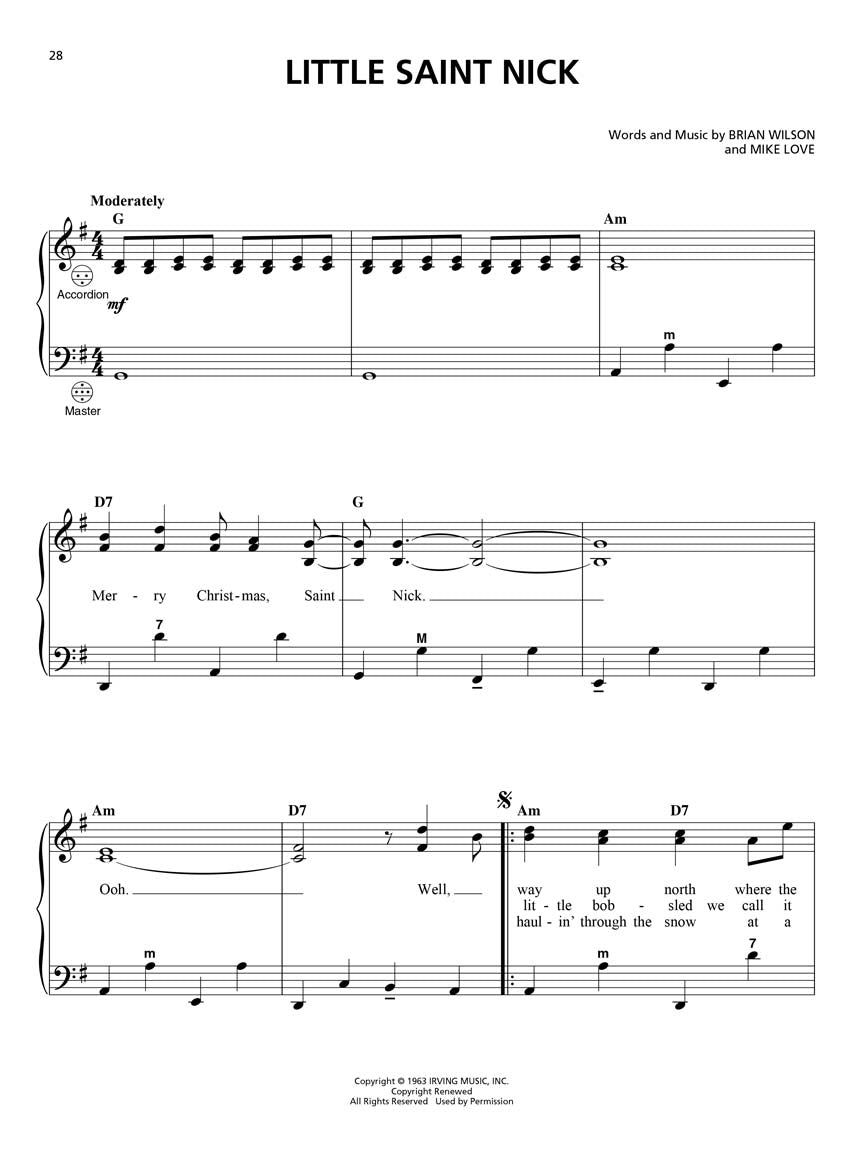 The Christmas Accordion Songbook - sample page 3