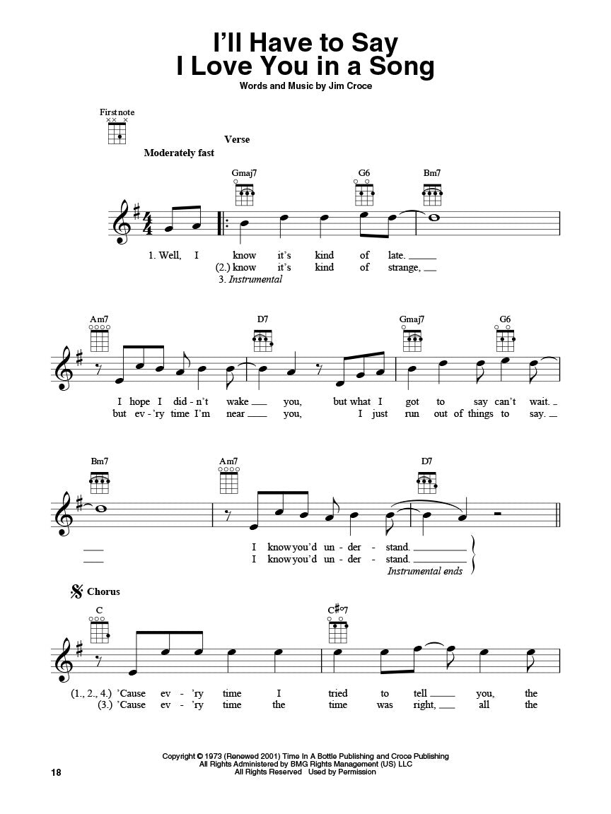Jim Croce for Ukulele - sample page 4