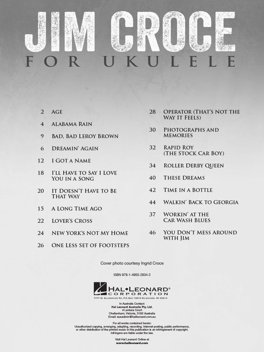 Jim Croce for Ukulele - sample page 2