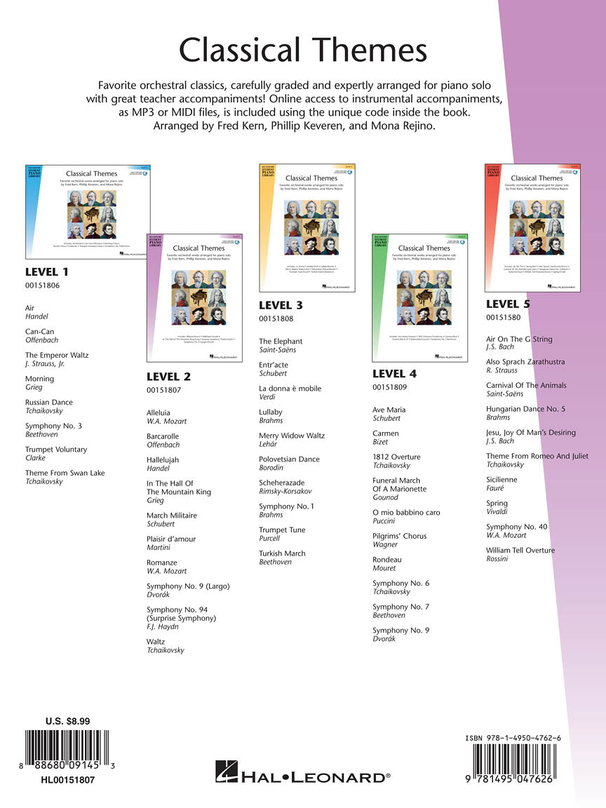 Classical Themes – Level 2 - sample page 2