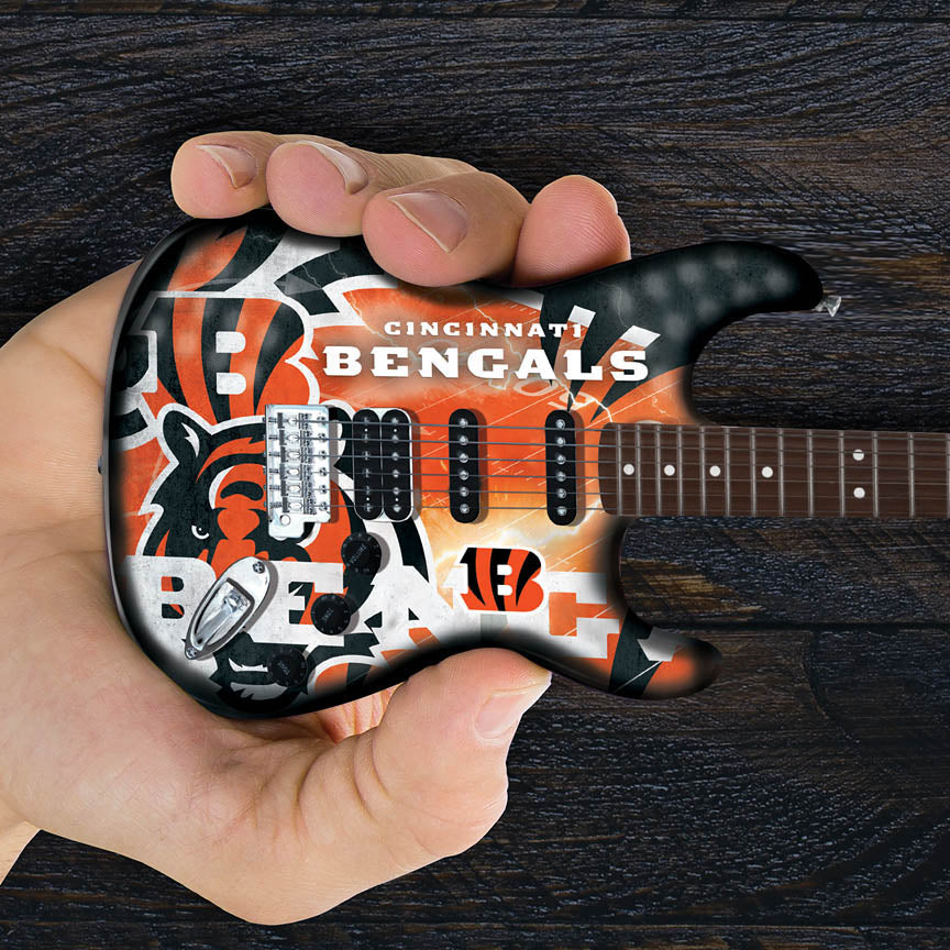 Cincinnati Bengals 10“ Collectible Mini Guitar - sample page 1