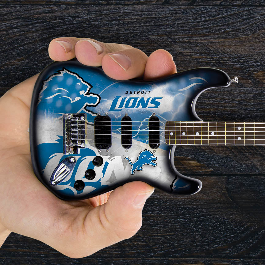 Detroit Lions 10“ Collectible Mini Guitar - sample page 1